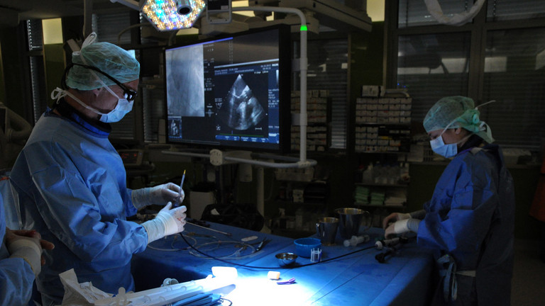 View of the vascular surgery operating room in the Albertinen Hospital/Albertinen International in Hamburg